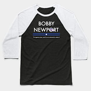 Bobby Newport - Parks and Recreation Election Candidate Baseball T-Shirt